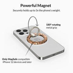 Bronze Chrome Leopard MagSafe Grip Ring