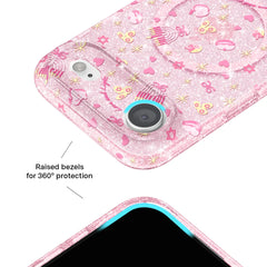 Pink Hanukkah Glitter iPhone Case