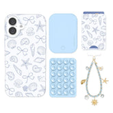Coastal Seashells iPhone Bundle Set - Wallet