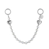 Pearl Heart Bag Chain
