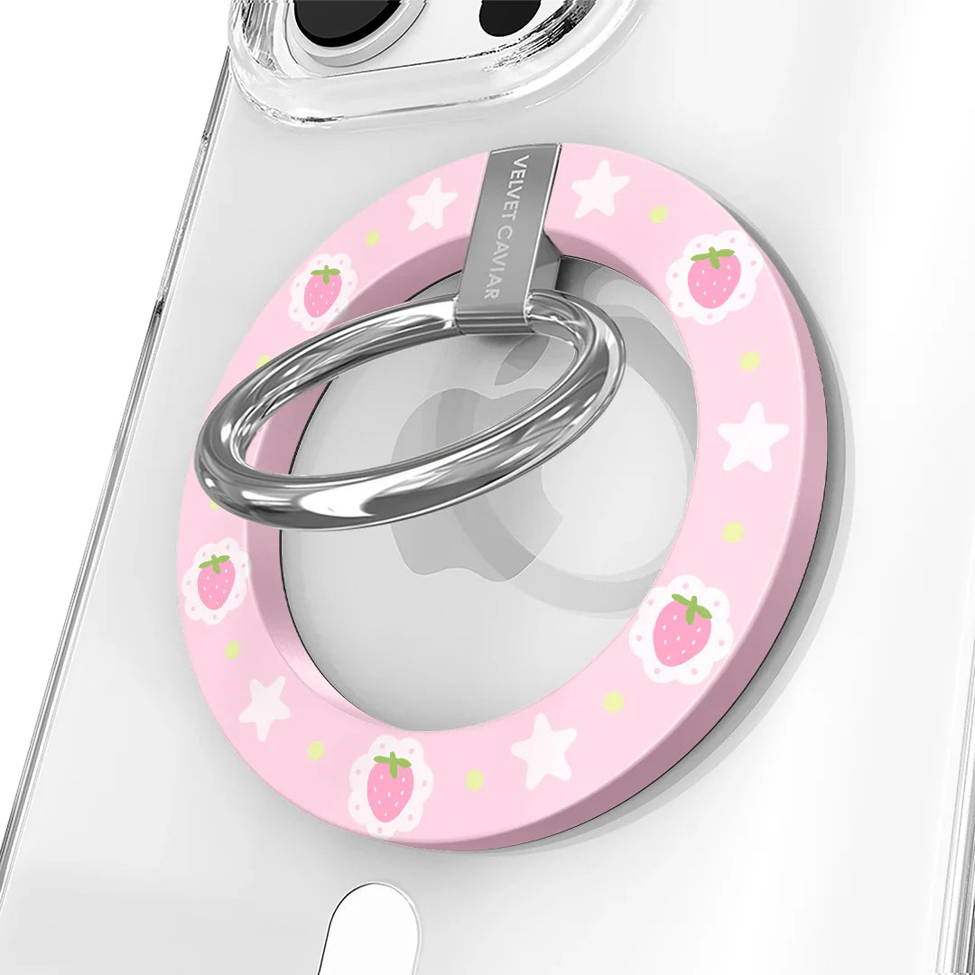 Strawberry Macaron MagSafe Grip Ring