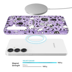 Witchy Lilac Glitter Samsung Case
