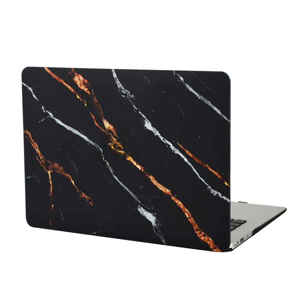 Tiger Black Marble MacBook Case