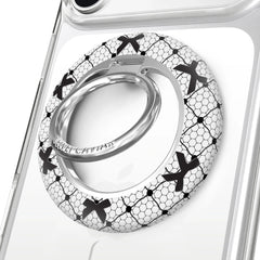 Lacy Black Bows MagSafe Grip Ring