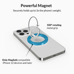 Blue Stardust Glitter MagSafe Grip Ring