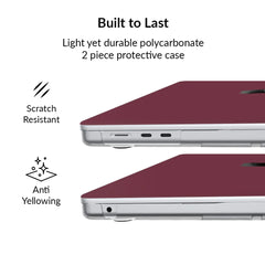 Burgundy 1990 MacBook Case
